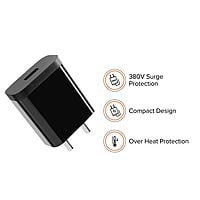 Mi Wall Charger for Mobile Phones with Micro USB Cable (Black)