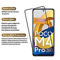 Tempered Glass Guard Protector 11D for Poco M4 Pro 5G (Transparent) Edge to Edge Full Screen Coverage