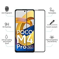 Tempered Glass Guard Protector 11D for Poco M4 Pro 5G (Transparent) Edge to Edge Full Screen Coverage