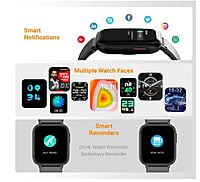 Fire-Boltt Beam Bluetooth Calling Smartwatch with 1.72” Full Touch & 320*380 Pixel Resolution (Black)