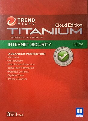 Trend Micro Titanium Cloud Edition Internet Security New 3 Pc 1 Year Your Digital Life Protected