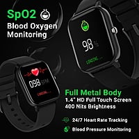 Fire-Boltt BSW001 Smart Watch with SPO2, Heart Rate, BP, Fitness and Sports Tracking (Black)