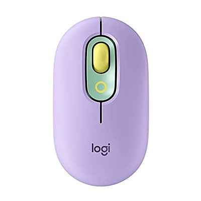 Logitech POP Mouse, Wireless Mouse with Customisable | Daydream Lavender
