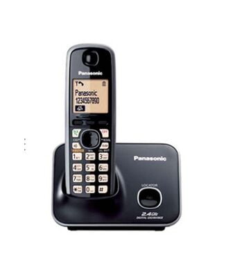 Panasonic Single Line 2.4GHz KX-TG3711SXB Digital Cordless Telephone BLACK