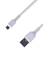 Champion Micro/White 2 Core 2.4 Amp (37cm) Data Cable - Series C