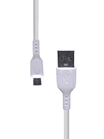 Champion Micro/White 2 Core 2.4 Amp (37cm) Data Cable - Series C