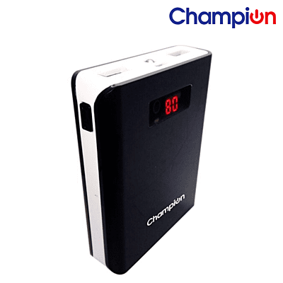 Champion Z-10 10400 mAh Digital Power Bank (Black & White)