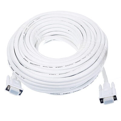 VGA TO VGA Cable 30 M is compatible with HD TV, LCD TV, LED TV, computer monitor and laptop