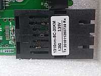 Fiber Ethernet Media Converter 1SC 2RJ45 20Km