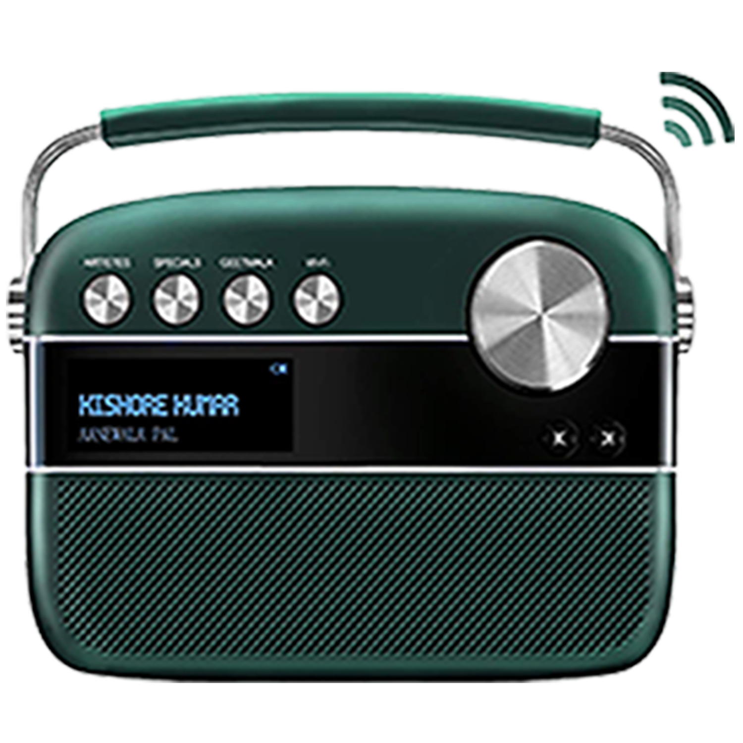 Carvaan 2.0 Portable Music Player 5000 Pre-Loaded Songs  with Podcast, FM/BT/AUX (Emerald Green)