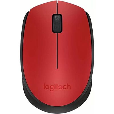 Logitech M171 Wireless Mouse | Red with Black