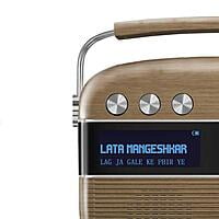 Saregama Carvaan Hindi - Portable Music Player with 5000 Preloaded Songs, FM/BT/AUX (Walnut Brown)