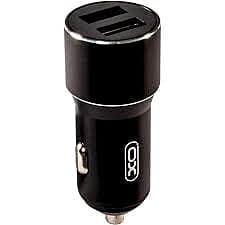 Champion 12W Dual USB Port Car Charger – Universal Compatibility for All USB Devices (Black)