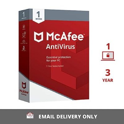 McAfee Antivirus For Window 1 User 3 Year (Email Delivery)