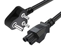 Laptop Power Cable Cord 1.2 Mtr 3 Pin Adapter Heavy Duty (Black)