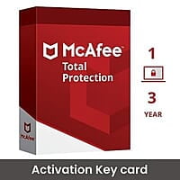 McAfee Total Protection Security For Window, Mac Single Licence Key (Email Delivery)