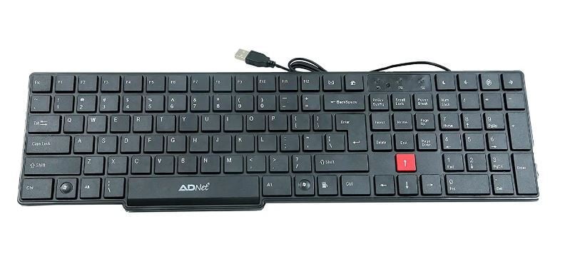 Adnet AD 510 Wired USB Laptop Keyboard (Black)