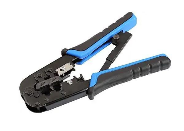 Dual-Modular Crimping Tool 2-in-1 Crimping Tool LAN Cutter with Cable Cutter Network Cable Tool