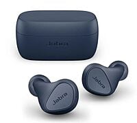 Jabra Elite 3 in Ear True Wireless Earbuds Noise Isolating with 4 Built-in Microphones for Clear Calls (Navy Blue)