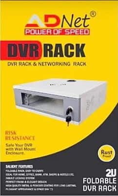 CCTV DVR RACK 2U Foldable Wifi /NVR/SERVER/NETWORK RACK (White)