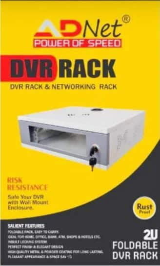 CCTV DVR RACK 2U Foldable Wifi /NVR/SERVER/NETWORK RACK (White)