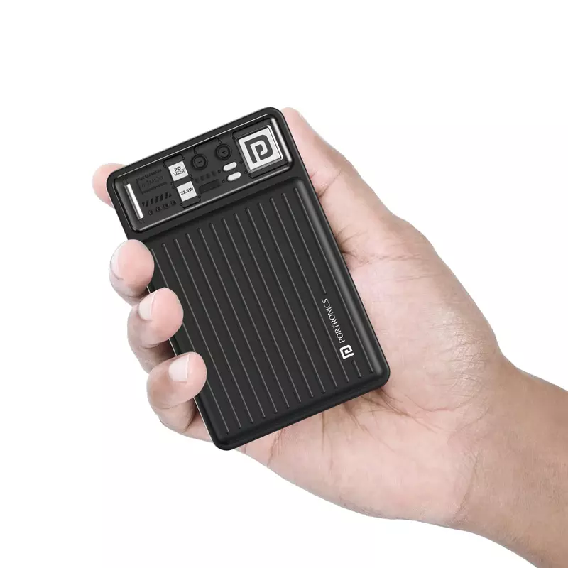 Portronics Luxcell Mini 20K Advanced 20000 mAh Smallest Power Bank (Black) Portronics Luxcell Mini 20K Advanced 20000 mAh Smallest Power Bank (Black)