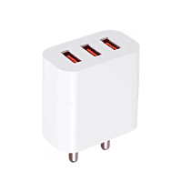 Champion 15W 3A USB Port Power Adapter/Wall Charger For All Mobile Phones (White)