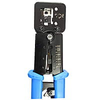 EZ Crimping Tool For RJ45 RJ11 RJ12 Cavity With Round Cable Stripper