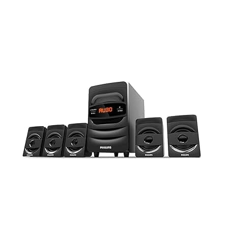 Philips Audio SPA5128B 5.1 CH 40W Bluetooth Multimedia Speakers (Black)