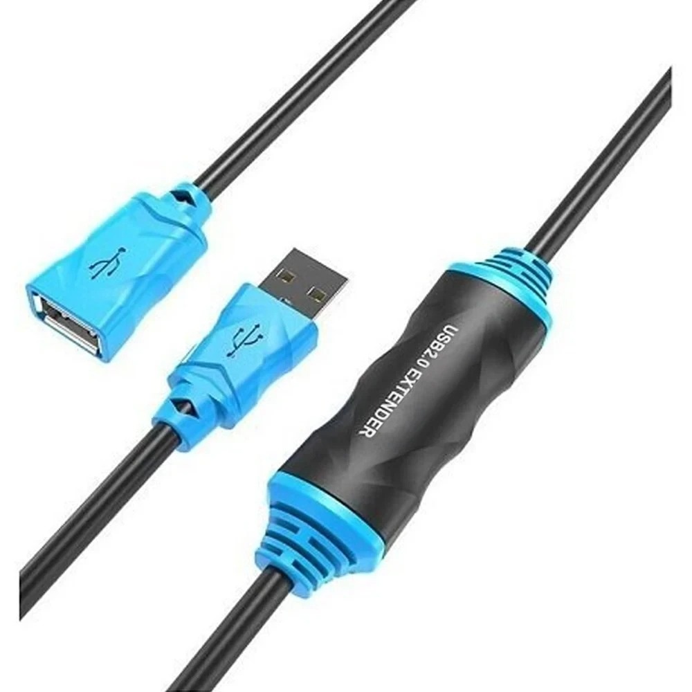 USB 2.0 Active Extension Male to Female Cable with Signal Booster for Printer Scanner Keyboard