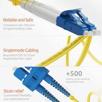 Fiber Optic LC/UPC-LC/UPC SM DX 3m OS2 9/125um Patch Cord