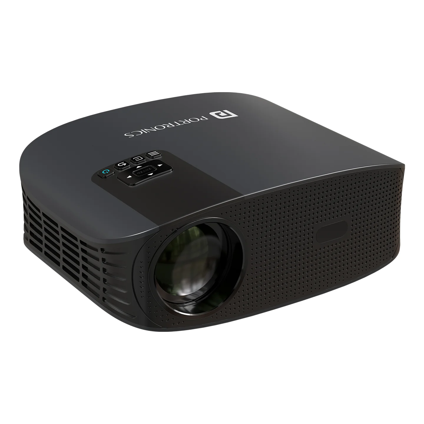 Portronics Beem 490 Smart LED Projector | 1080p Full HD, Auto Focus, Streaming Apps, 6000 lm | Portable Projector with Remote Controller (Black)