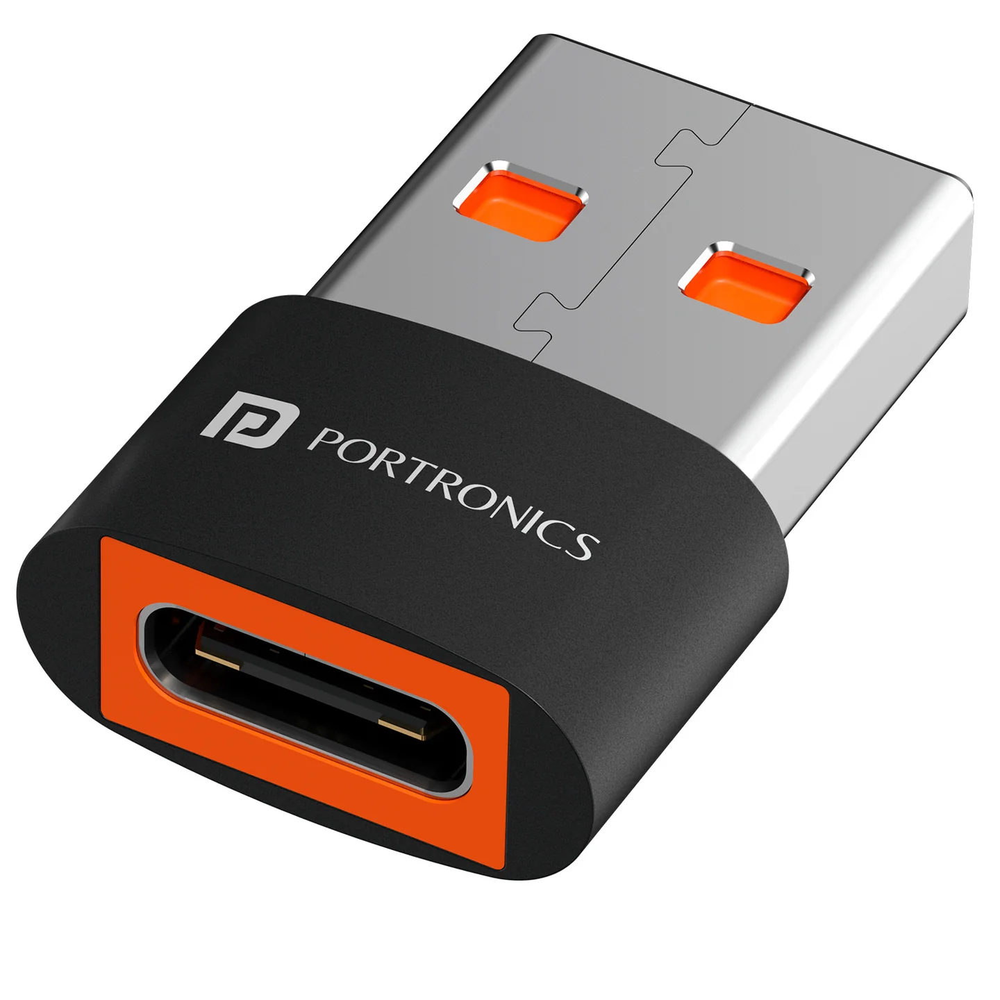 Portronics Bridge X USB 3.0 to Type C OTG Adaptor, 10Gbps High Speed Data Transfer, Thunderbolt to USB Adapter, Compatible for All Type C Devices, Smartphone, Laptops, Tablets, Chargers, MacBook