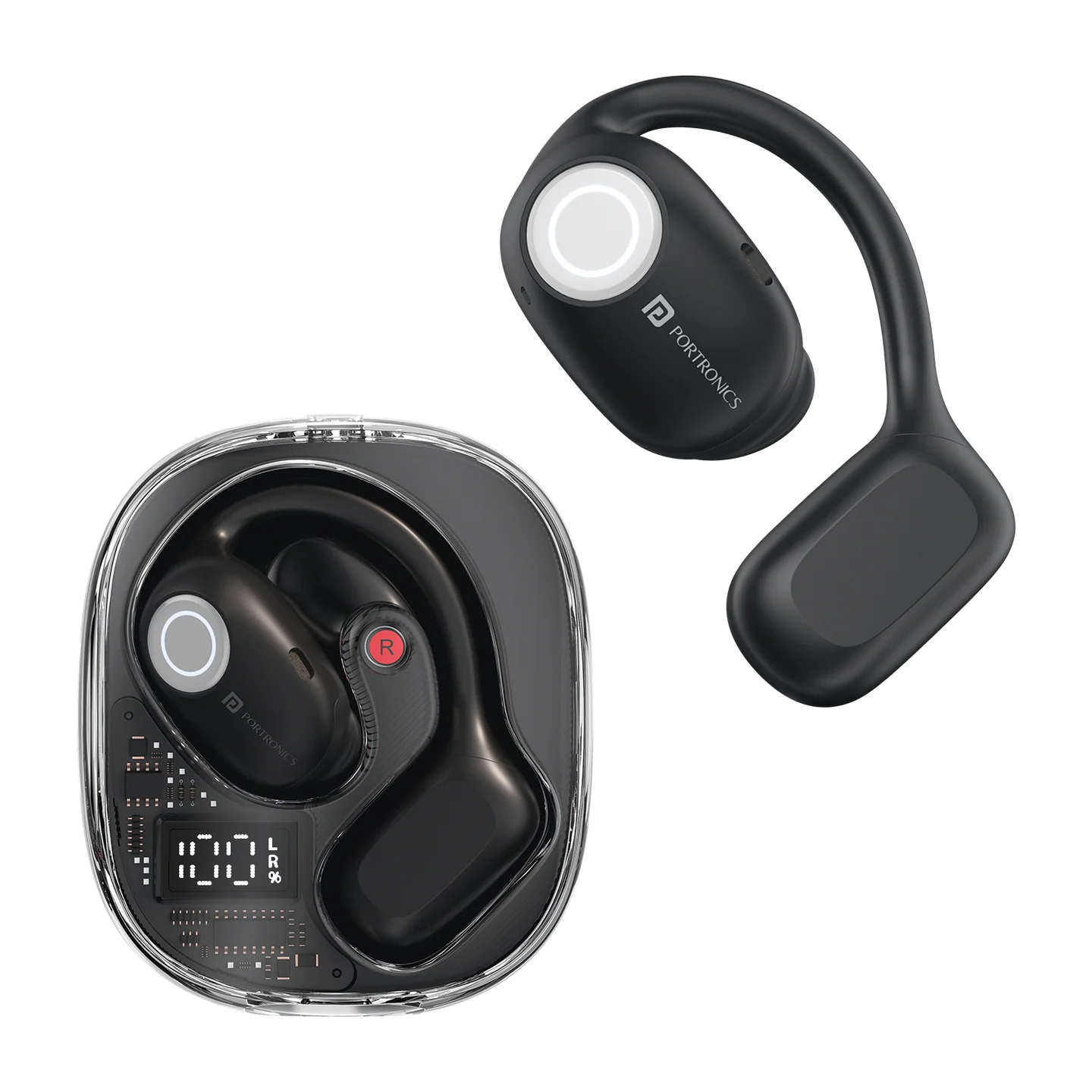 Portronics Harmonics Twins 30 Over-Ear Smart Wireless Earbuds