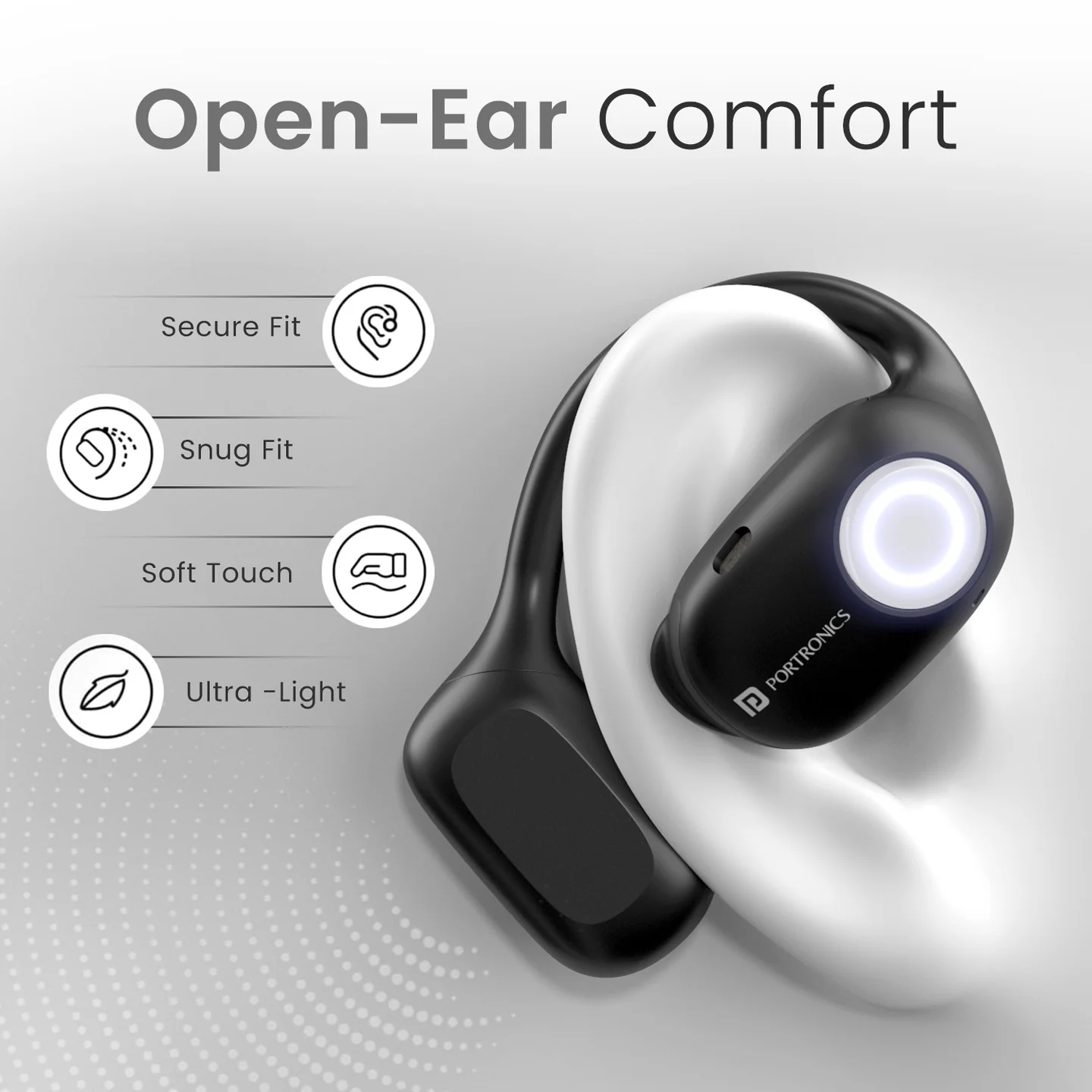 Portronics Harmonics Twins 30 Over-Ear Smart Wireless Earbuds