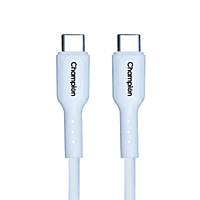 Champion SuperVOOC Type-C to C 65W Data Sync & Charging Cable PVC for all Apple & Type-C Port Devices (White)