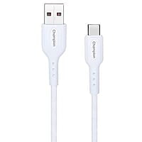 Champion USB to Type-C 3Amp Data Sync & Charging Cable PVC for all Android & USB Type-C Devices (White)