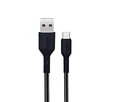 Champion USB to Type-C 2.4Amp Charging Cable PVC 30 CM , Compatible for Power Banks, Earbuds,Neckbands and Other USB Devices