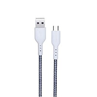 Champion USB to Micro 2.4Amp Data Sync & Charging Cable Braided 1M for all Android & Micro USB Devices