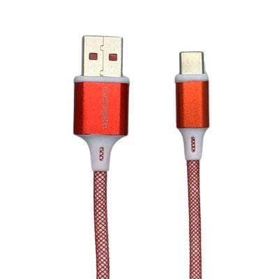 Champion 65W SuperVOOC Type-C Data Sync & Fast Charging Cable , Compatible with Samsung, Mi, Realme, Oppo, Vivo, OnePlus, Nothing Devices, Fishnet , 100cm (Red)