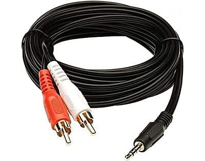 Stereo Male to 2 RCA Male Stereo Audio Cable 1.5 Meter