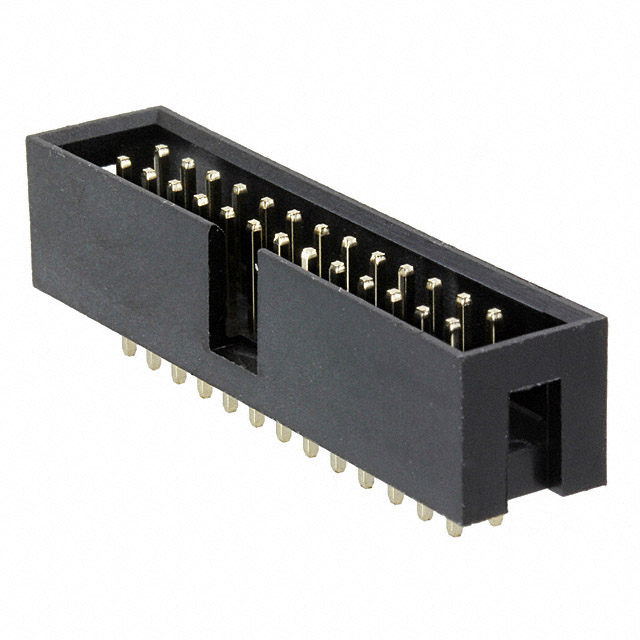 PCB Mounted Dual Row Straight Male Shrouded Box Header – Ideal for IDC Connector and PCB Applications