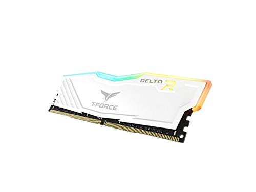 TeamGroup T-Force Delta RGB DDR4 Desktop Gaming Memory, Metal Heatsink, ARGB Motherboard Sync, XMP 2.0, for Intel/AMD CPU, High Performance Low Latency RAM Module