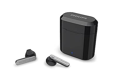 Philips Audio TWS TAT3225 True Wireless Earbuds | 24 Hr Playtime, IPX4, Bluetooth 5.2, Voice Assistant - Black