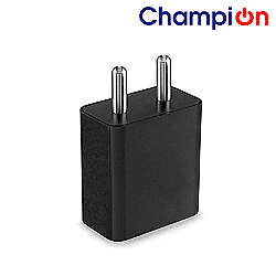 Champion 5V 1Amp USB Charger For All Mobile Phones Tablets Smart Watch Bluetooth Speakers (Black)