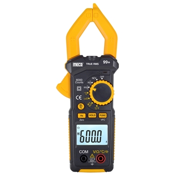 Meco (99+ ) 3-5/6 Digit 6000 Counts 600A DC / AC TRMS Digital Clampmeter with Temperature & Frequency