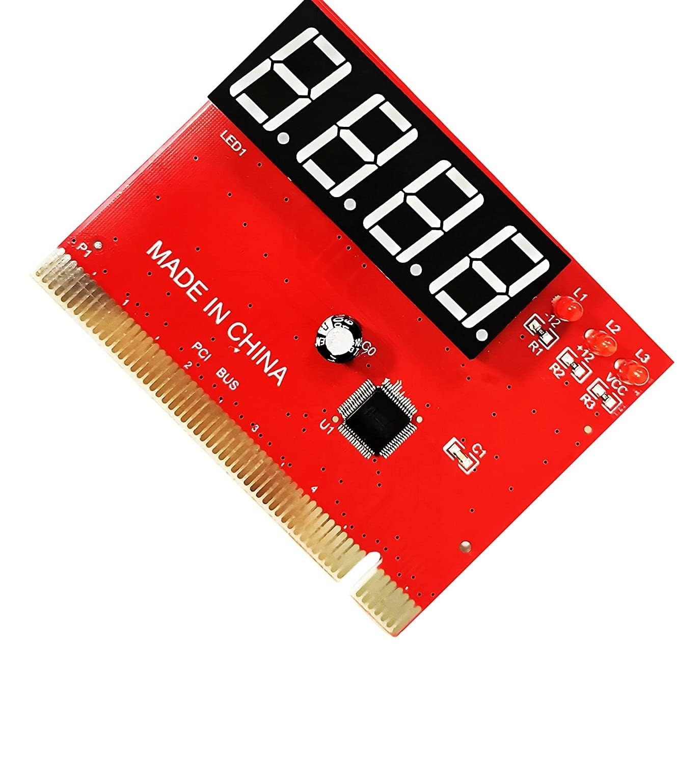 PCI 4-Digit Motherboard Diagnostic Card for Testing and Debugging Tool with User Manual