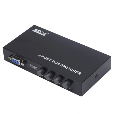 AD-VS-441 4 Port VGA Switch for PC, TV & Monitor – 1920x1440 Resolution