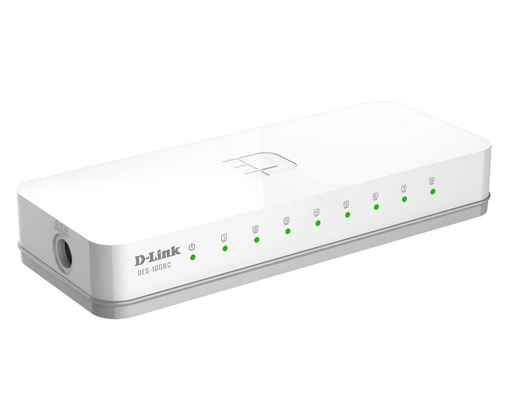 D-LINK DES-1008C 8-Port 10/100 Desktop Switch