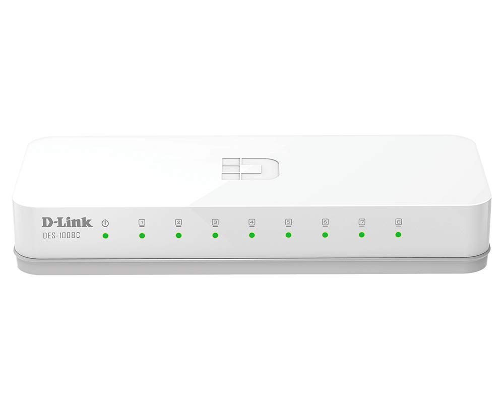 D-LINK DES-1008C 8-Port 10/100 Desktop Switch